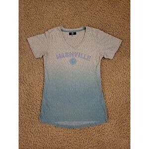 COUNTRY MUSIC HALL OF FAME Womens Soft T-shirt Top Size M NASHVILLE TN Grey Blue